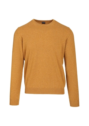 Fedeli fine-knit crew-neck sweater - Yellow