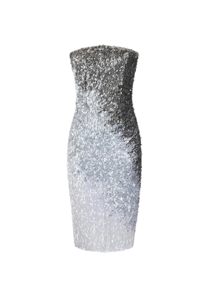 Elisabetta Franchi dress in metallic tulle fabric - Neutrals