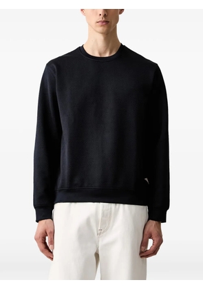 GUESS USA quilted crew-neck sweater - Black