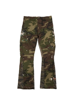 GALLERY DEPT. LA Flare paint-splatter cargo pants - Green