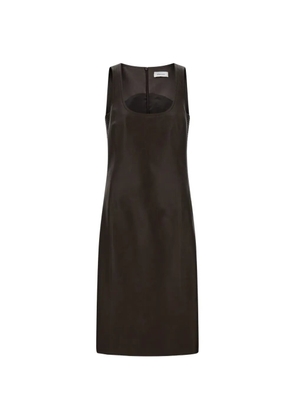 Ferragamo Nappa dress - Brown