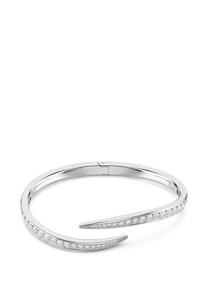 Swarovski crystal-embellished bangle bracelet - Silver