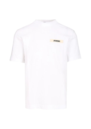 Jacquemus logo-patch cotton T-shirt - White