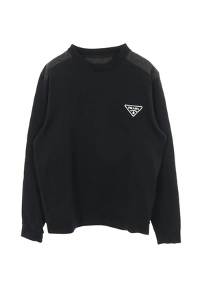 Prada Pre-Owned 2010s triangle-logo sweatshirt - Black