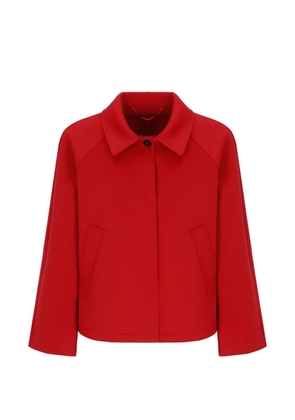 EMME raglan-sleeved single-breasted coat - Red