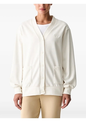 GUESS USA logo-embroidered cardigan - White