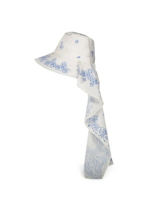 Cédric Charlier paisley-print hat - White