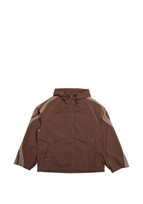 ERL Ufo paneled track jacket - Brown