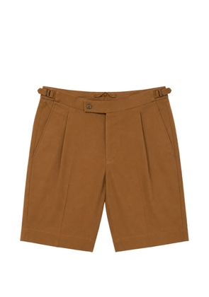 Incotex pleated side-adjuster shorts - Brown