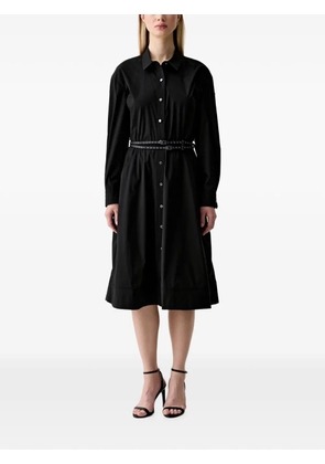 DKNY button-down shirt midi dress - Black