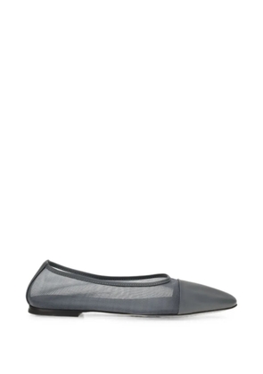 Dear Frances Gala mesh-panel ballet flats - Grey
