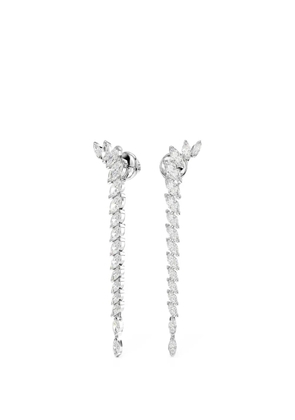 Swarovski crystal-embellished earrings - Silver
