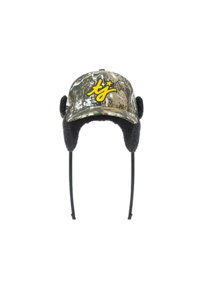 TWOJEYS camouflage-print faux-shearling cap - Green