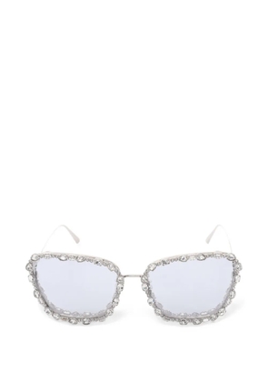 Christian Dior Pre-Owned 2010s Miss Dior B2U rhinestone sunglasses - Silver