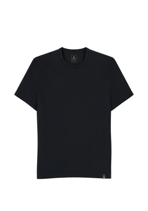 Boggi Milano T-shirt in diagonal cotton-blend jersey B-Tech - Black