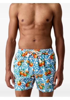 MC2 Saint Barth graphic-print drawstring swim shorts - Blue