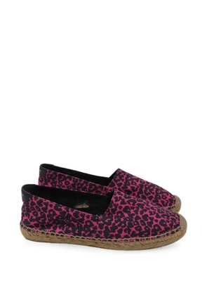 Saint Laurent Pre-Owned Animal-print Signature espadrilles - Pink