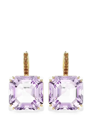 Swarovski crystal-embellished drop earrings - Gold