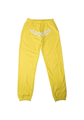 SP5DER logo-print track pants - Yellow