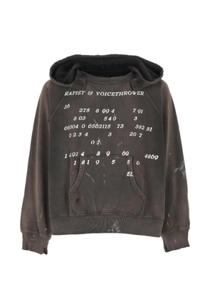Enfants Riches Déprimés distressed graphic-print hoodie - Black