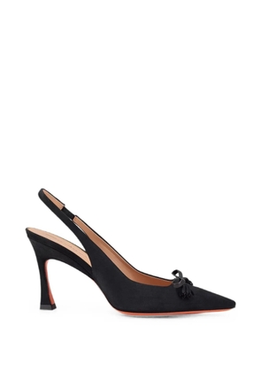 Santoni bow-detail slingback pumps - Black