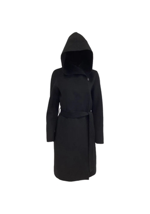 Theory belted hooded coat - Black