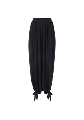 Chloé bow-detail pleated trousers - Black