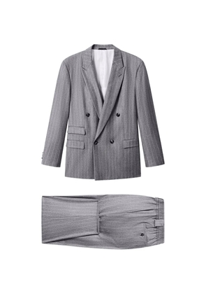 Giorgio Armani oversized double-breasted suit - Grey
