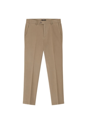 Boggi Milano trousers in stretch cotton tencel - Neutrals