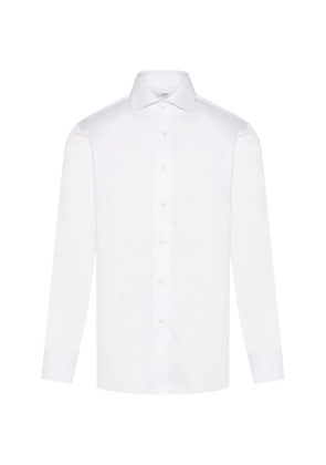 Barba long-sleeve button-up shirt - White