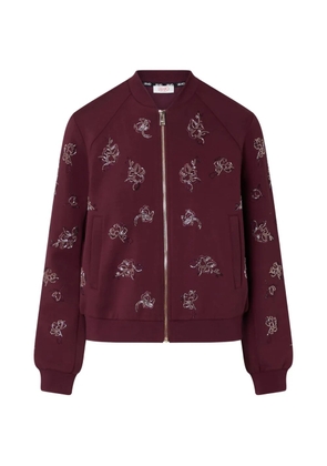 LIU JO sweatshirt with jewel embroidery - Purple