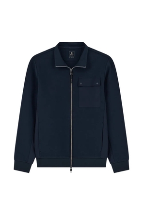 Boggi Milano full-zip sweatshirt in cotton blend scuba B Tech - Blue