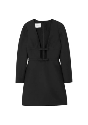 Valentino Garavani cutout bow-detailed mini dress - Black