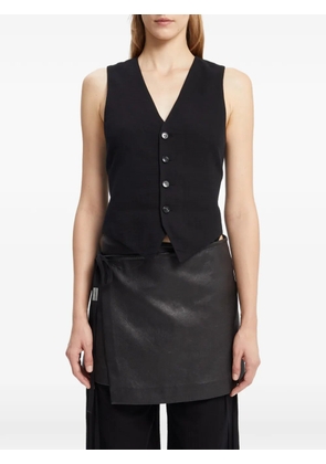 Ann Demeulemeester double gauze waistcoat - Black