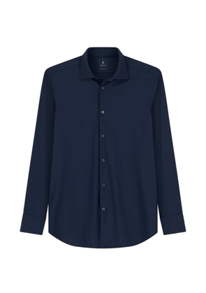 Boggi Milano shirt in stretch nylon B Tech slim fit - Blue