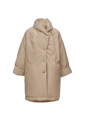Magda Butrym padded high-neck coat - Neutrals