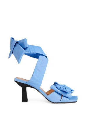 GANNI bow-detailed sandals - Blue