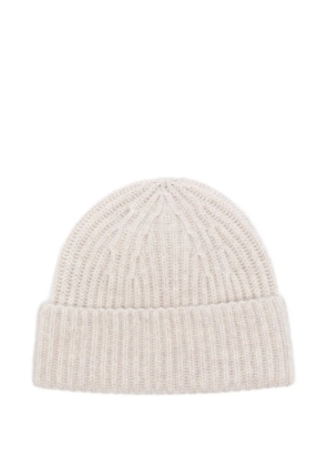 Lisa Yang ribbed cashmere beanie - Neutrals