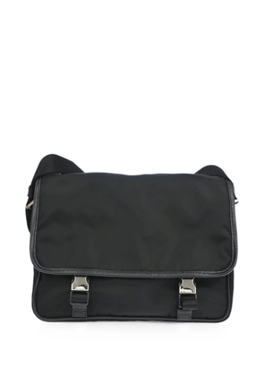 Prada Pre-Owned 1990-2000s buckle-fastening messenger bag - Black