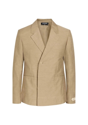 Jacquemus notched-lapel single-breasted jacket - Neutrals