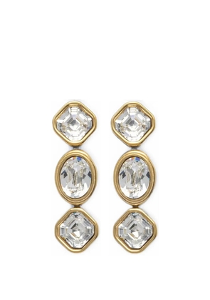 GUESS USA Mamounia crystal-embellished drop earrings - Yellow