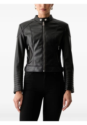 GUESS USA textured-finish panelled jacket - Black