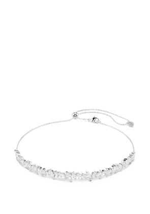 Swarovski crystal-embellished adjustable necklace - Silver