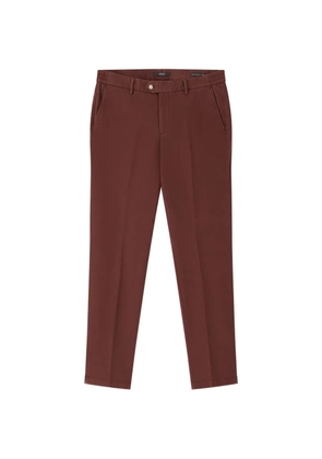 Boggi Milano trousers in stretch cotton tencel - Red
