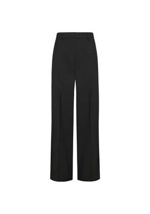 MOMONÌ pressed-crease straight-leg trousers - Black