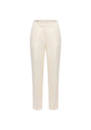 Elie Saab satin-finish tailored trousers - Neutrals