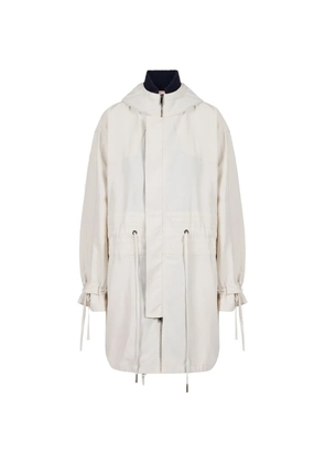 Iceberg hooded drawstring coat - White