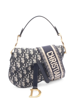 Christian Dior Pre-Owned 2010s mini Saddle tote bag - Blue