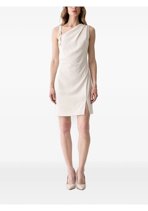 GUESS USA Livia buckle-detail asymmetric mini dress - Neutrals