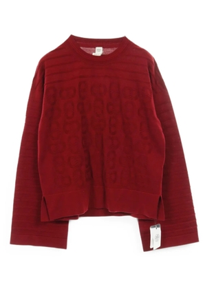 Hermès Pre-Owned Chaine d'Ancre crew-neck sweater - Red